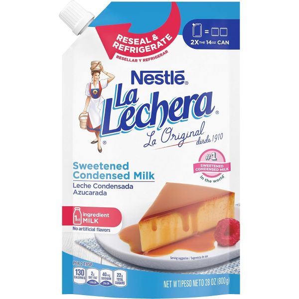 LA LECHERA: Sweetened Condensed Milk Doypack, 28 oz