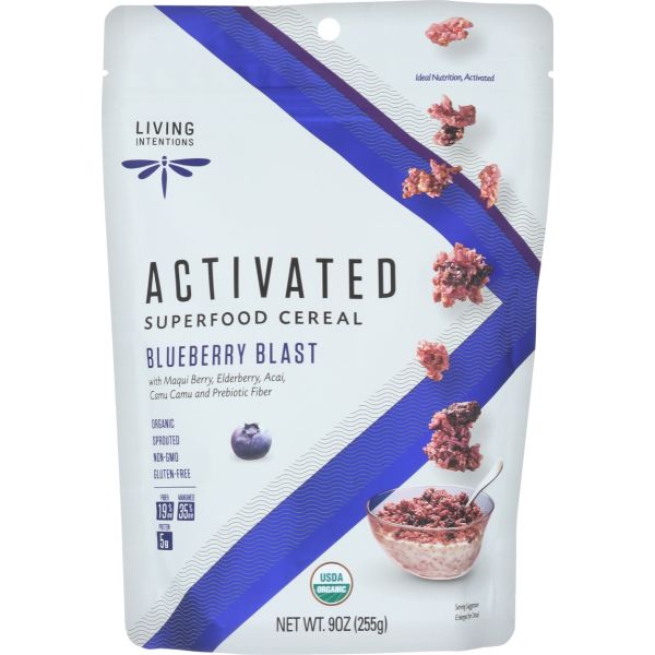 LIVING INTENTIONS: Blueberry Blast Superfood Cereal, 9 oz