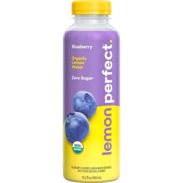 LEMON PERFECT: Blueberry Lemon Water, 15.2 fo