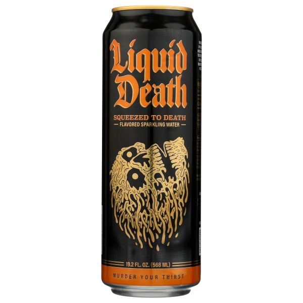 LIQUID DEATH: Squeezed To Death Soda, 19.2 fo