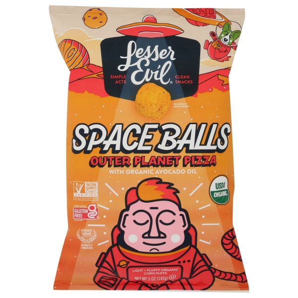 LESSER EVIL: Outer Planet Pizza Space Balls, 5 oz