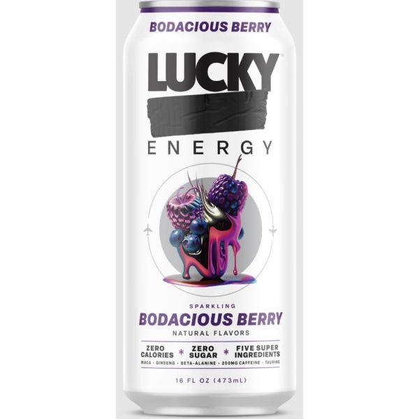 LUCKY ENERGY: Sparkling Bodacious Berry, 16 fo