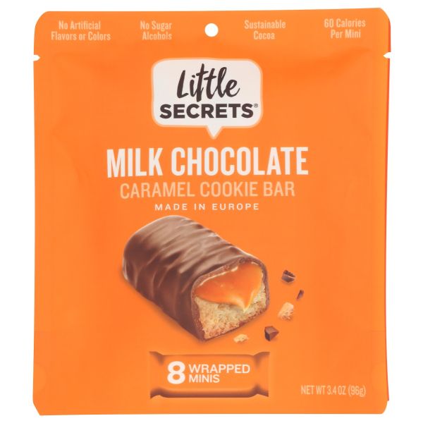 LITTLE SECRETS LLC: Milk Chocolate Caramel Cookie Bar, 3.4 oz