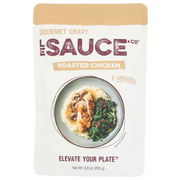 LE SAUCE & CO: Roasted Chicken Gourmet Gravy, 8.8 oz
