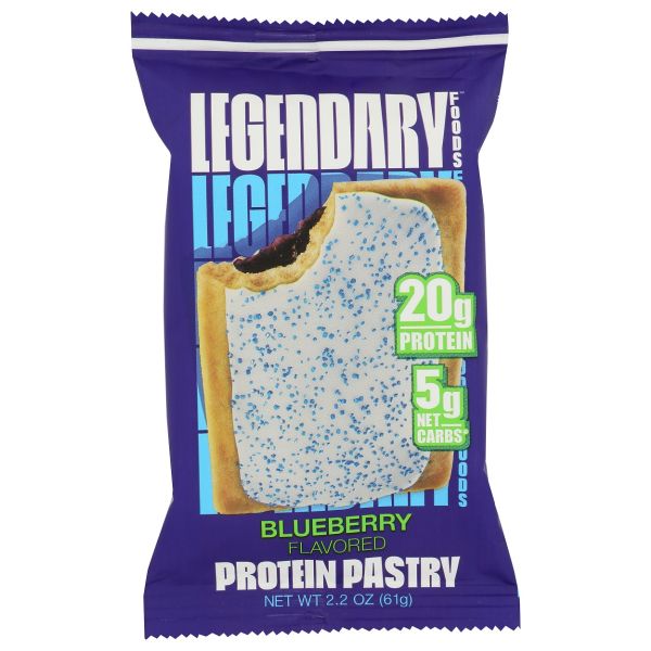 LEGENDARY FOODS: Blueberry Flavored Protein Pastry, 2.2 oz