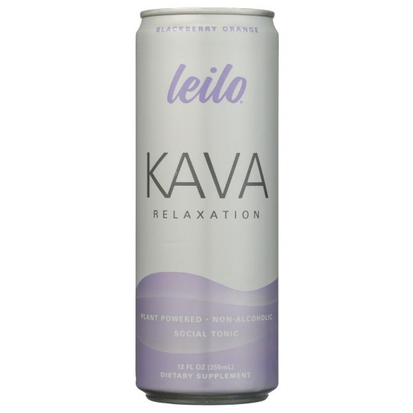 LEILO: Kava Blackberry Orange Beverage, 12 fo