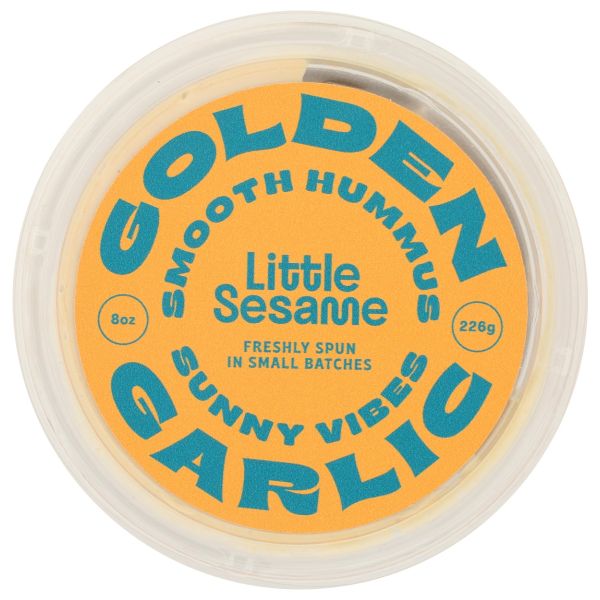 LITTLE SESAME: Golden Garlic Hummus, 8 oz