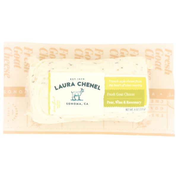 LAURA CHENELS: Pear Wine and Rosemary Goat Cheese Log, 4 oz
