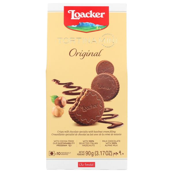 LOACKER: Tortina Mini Original Cookies, 3.17 oz