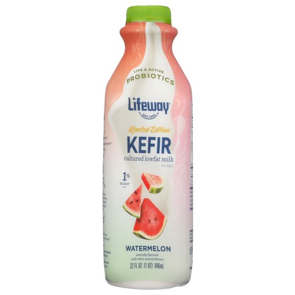 LIFEWAY: Seasonal Lowfat Watermelon Kefir, 32 fo