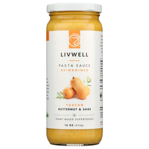 LIVWELL FOODS: Tuscan Butternut and Sage Sauce, 16 oz