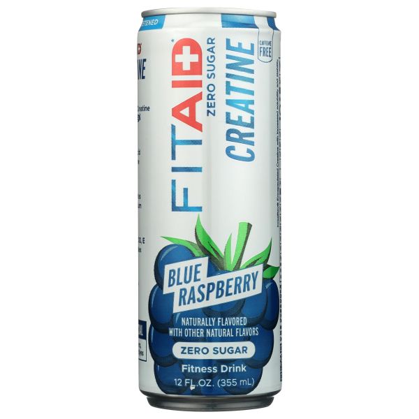 LIFEAID BEVERAGE: Fitaid Creatine Blue Raspberry Zero Sugar, 12 fo