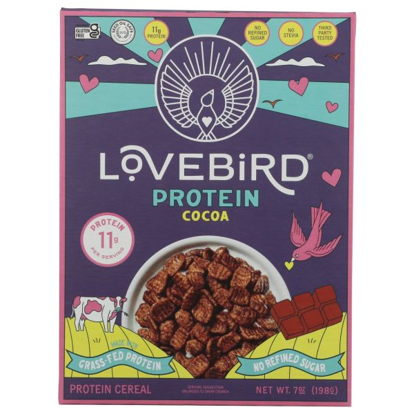 LOVEBIRD: Cocoa Protein Cereal, 7 oz