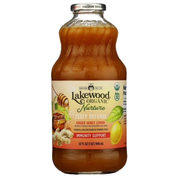 LAKEWOOD: Organic Nurture Zesty Defense Juice, 32 fo