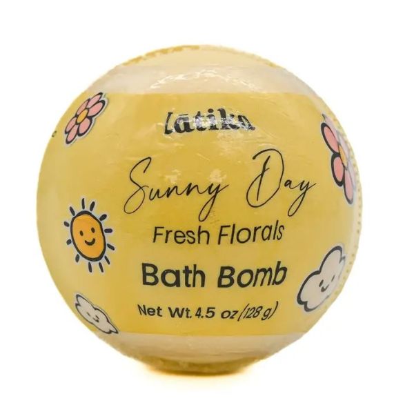 LATIKA BEAUTY: Sunny Day Bath Bomb, 4.5 oz