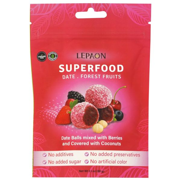 LEPAON CHOCOLATIER: Superfoods Forest Fruit Balls, 2.1 oz