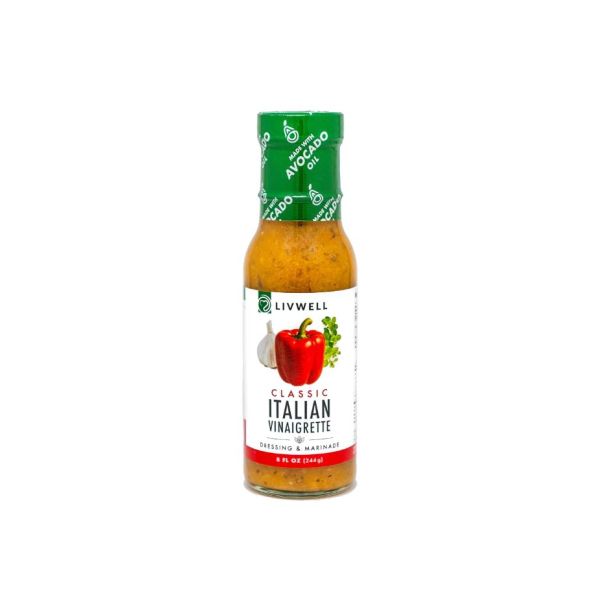 LIVWELL FOODS: Classic Italian Vinaigrette and Marinade, 8 fo