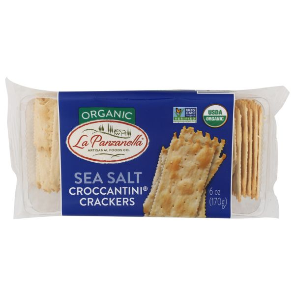 LA PANZANELLA: Sea Salt Croccantini Crackers, 6 oz
