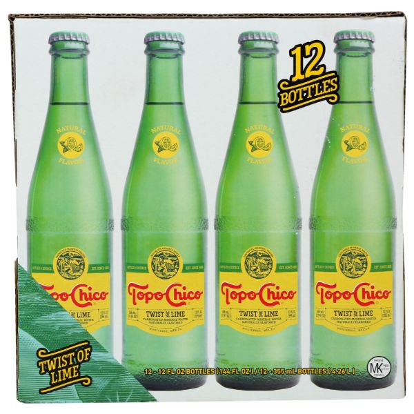TOPO CHICO: Mineral Water Twist of Lime 12Pack, 144 fo