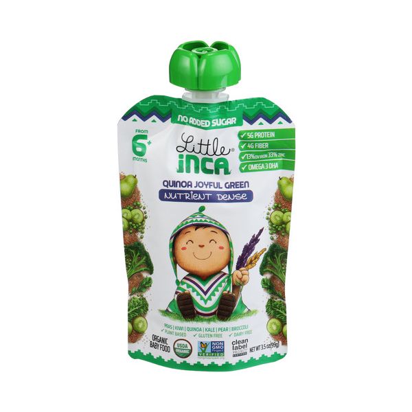 LITTLE INCA: Quinoa Joyful Green Baby Food, 3.5 oz
