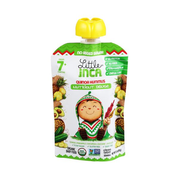 LITTLE INCA: Quinoa Hummus Baby Food, 3.5 oz