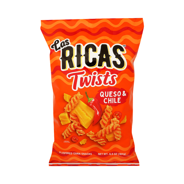 LAS RICAS: Queso and Chile Twists, 6.5 oz