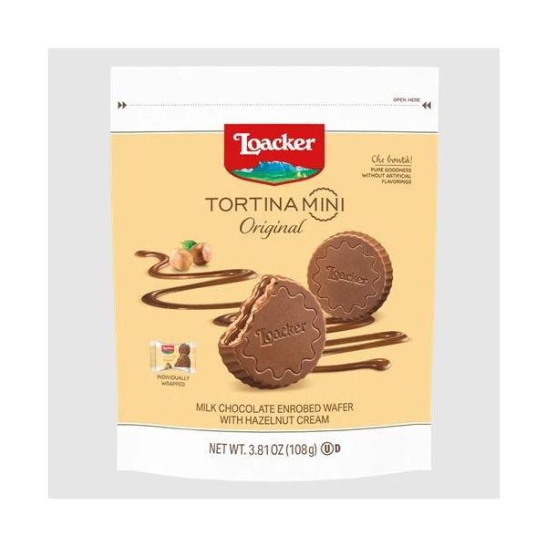 LOACKER: Tortina Mini Original Cookies, 3.81 oz