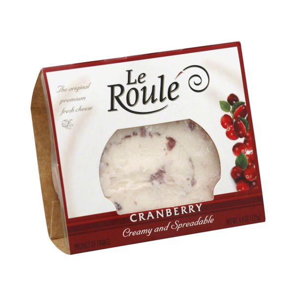 LE ROULE: Cranberry Cheese Slice, 4.4 oz