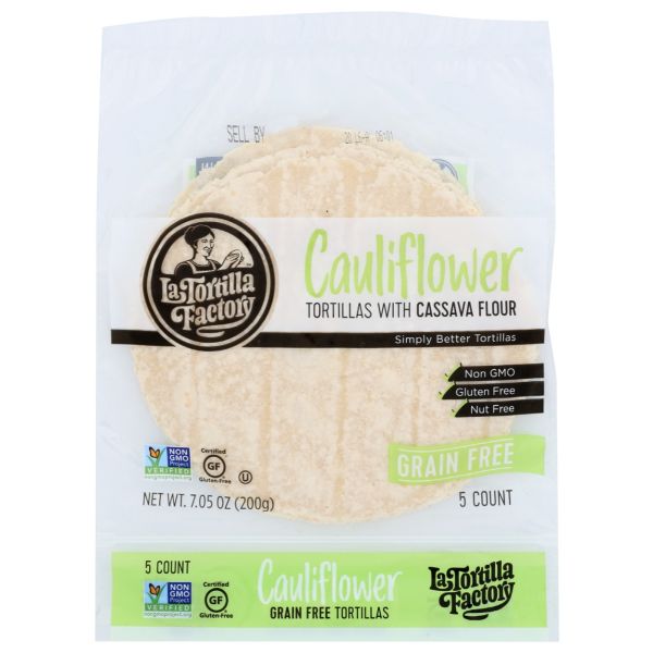 LA TORTILLA FACTORY: Cauliflower Grain Free Tortillas, 7.05 oz