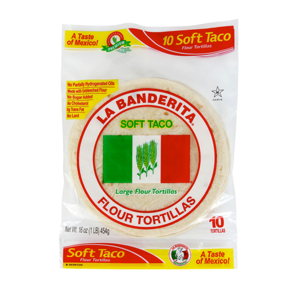 LA BANDERITA: Totilla Whole Wheat 6 in 16 ct, 16 oz