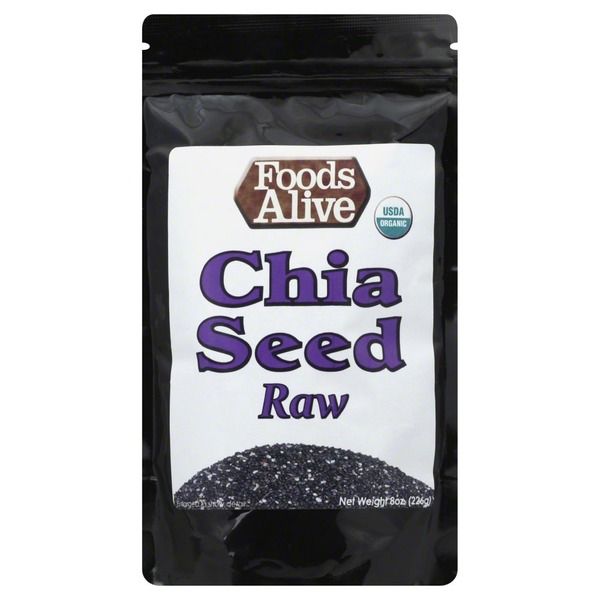 FOODS ALIVE: Seeds Chia Raw Organic, 8 oz