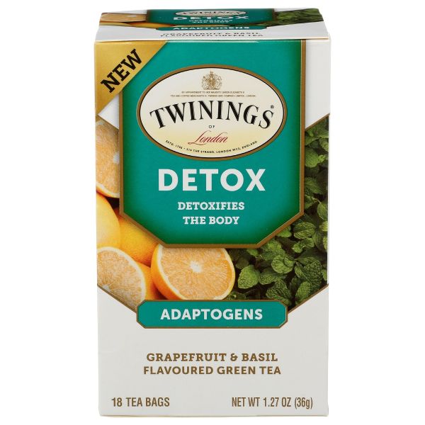 TWINING TEA: Tea Adaptogens Detox, 18 bg
