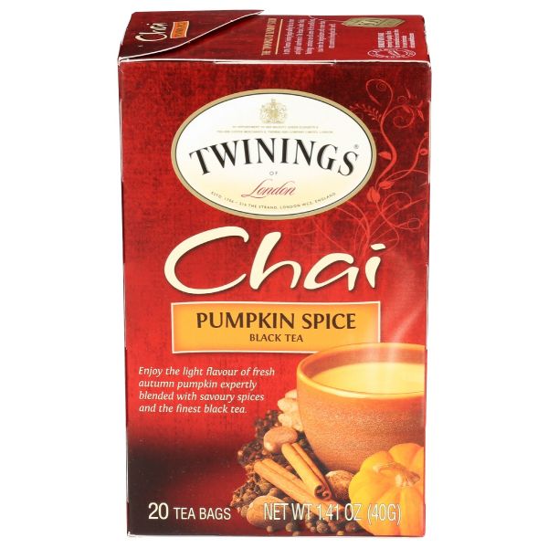 TWINING TEA: Tea Chai Pmpkn Spice, 20 bg