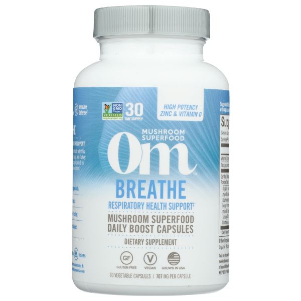 OM MUSHROOMS: Breathe Cp, 90 cp