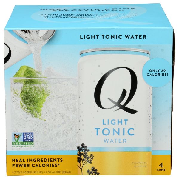 Q TONIC: Water Tonic Light 4Pk, 30 fo