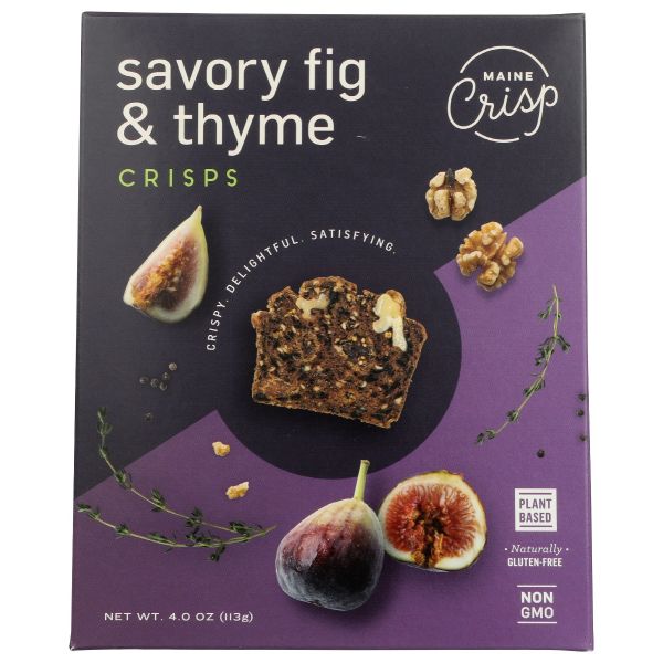 MAINE CRISP: Crisps Savory Fig Thyme, 4 oz
