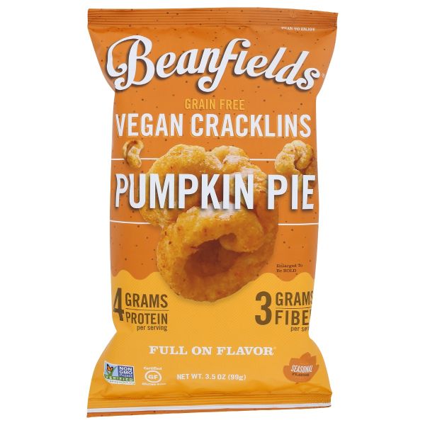 BEANFIELDS: Cracklins Pumpkin Pie, 3.5 oz