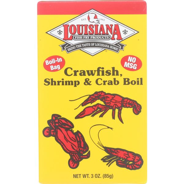 LOUISIANA FISH FRY: Boil Crab Seed Bag, 3 oz