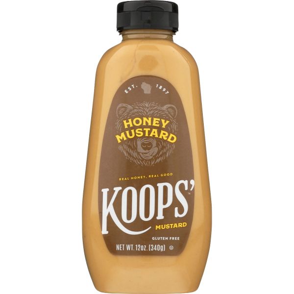 KOOPS: Mustard Squeeze Honey, 12 oz