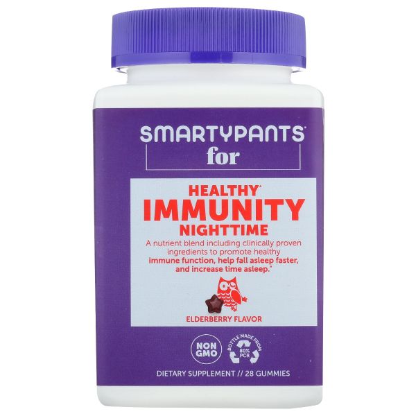 SMARTYPANTS: Immunity Elderberry Night, 28 pc