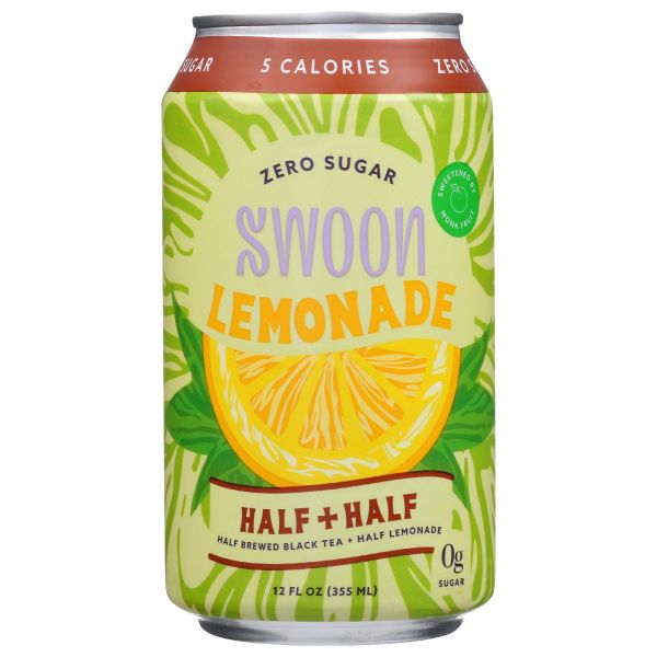 SWOON: Lemonade Half Tea Zero Sg, 12 fo