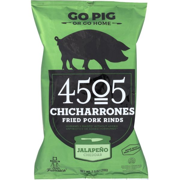 4505 MEATS: Chicharrones Jalapo Chedd, 2.5 oz