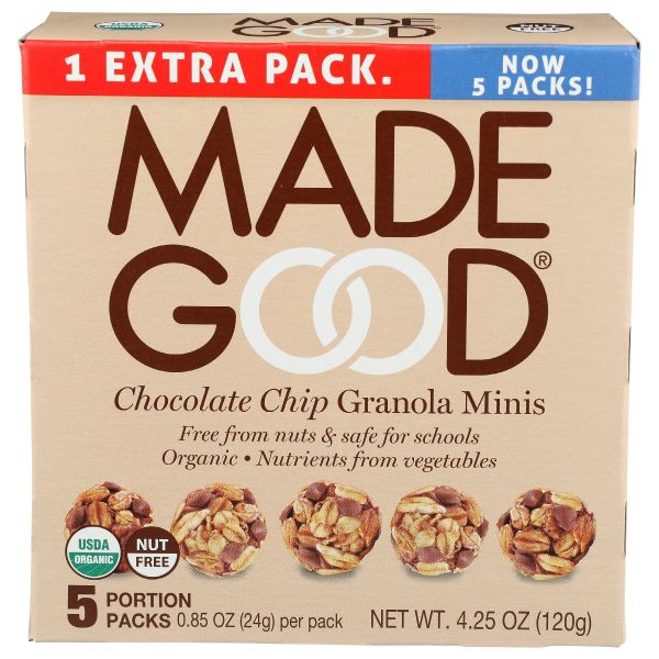 MADEGOOD: Chocolate Chip Granola Minis, 4.25 oz