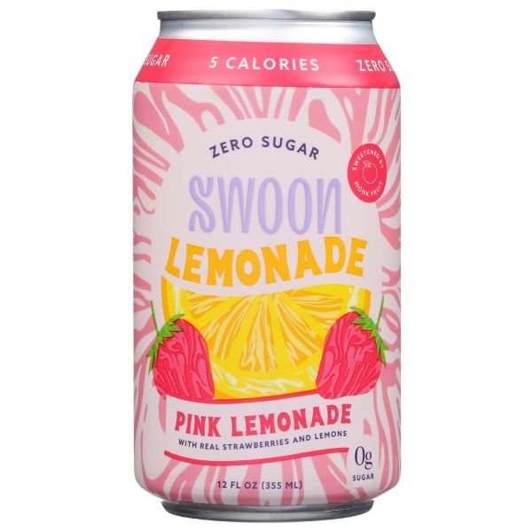 SWOON: Lemonade Pink Zero Sugar, 12 fo