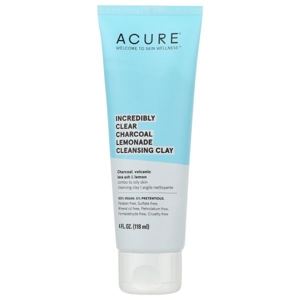 ACURE: Cleansing Clay Chrcl Lmnd, 4 fo