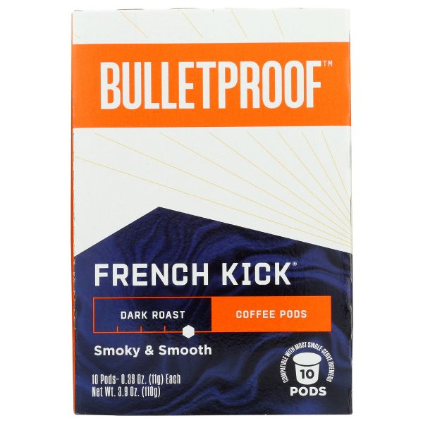 BULLETPROOF: Coffee Pods French 10Pc, 3.9 oz