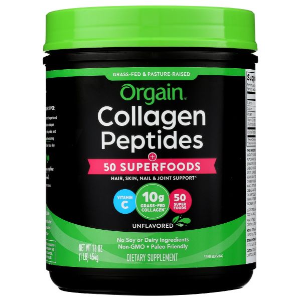 ORGAIN: Collagen Superfood Pwdr, 16 oz