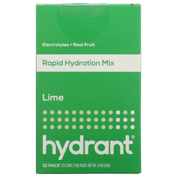 HYDRANT: Hydration Lime 12Pkt, 12 ea
