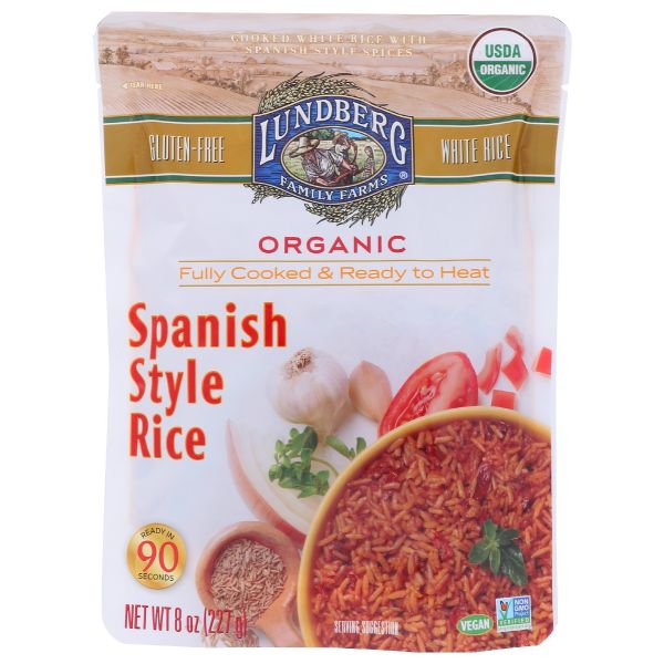 LUNDBERG: Rice Spanish Rh Org, 8 oz
