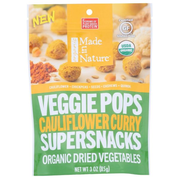 MADE IN NATURE: Pop Veggie Clflwr Curry, 3 oz